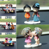 Car Decoration Cartoon Cute Couples Action Figure Figurines