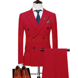 Mens Double Breasted Suits Terno Masculino Slim Fit