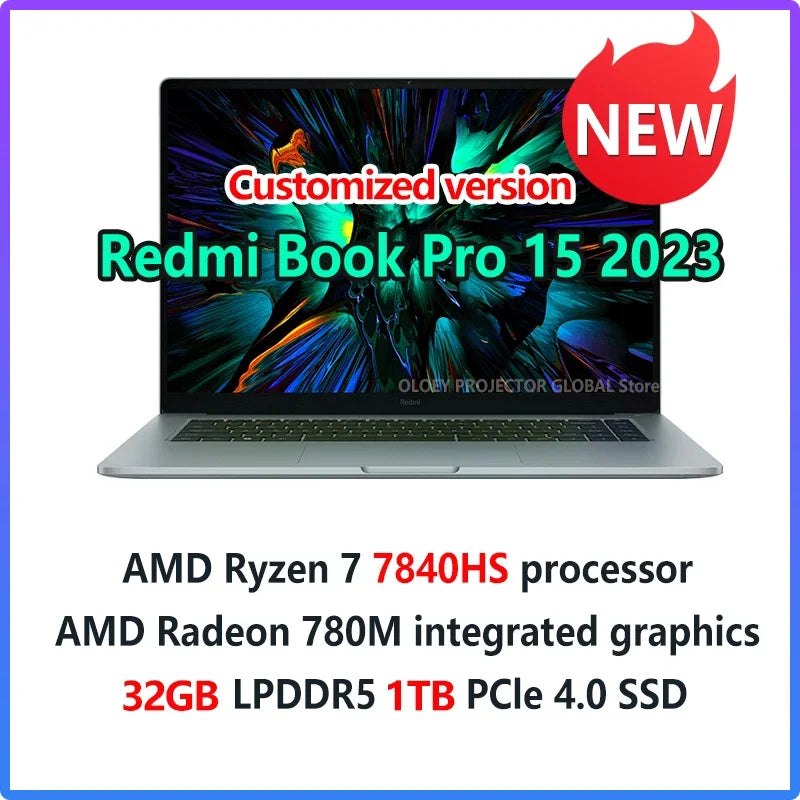 Xiaomi RedmiBook Laptop Pro15 2023 Ryzen R7-7840HS/R5 7640HS