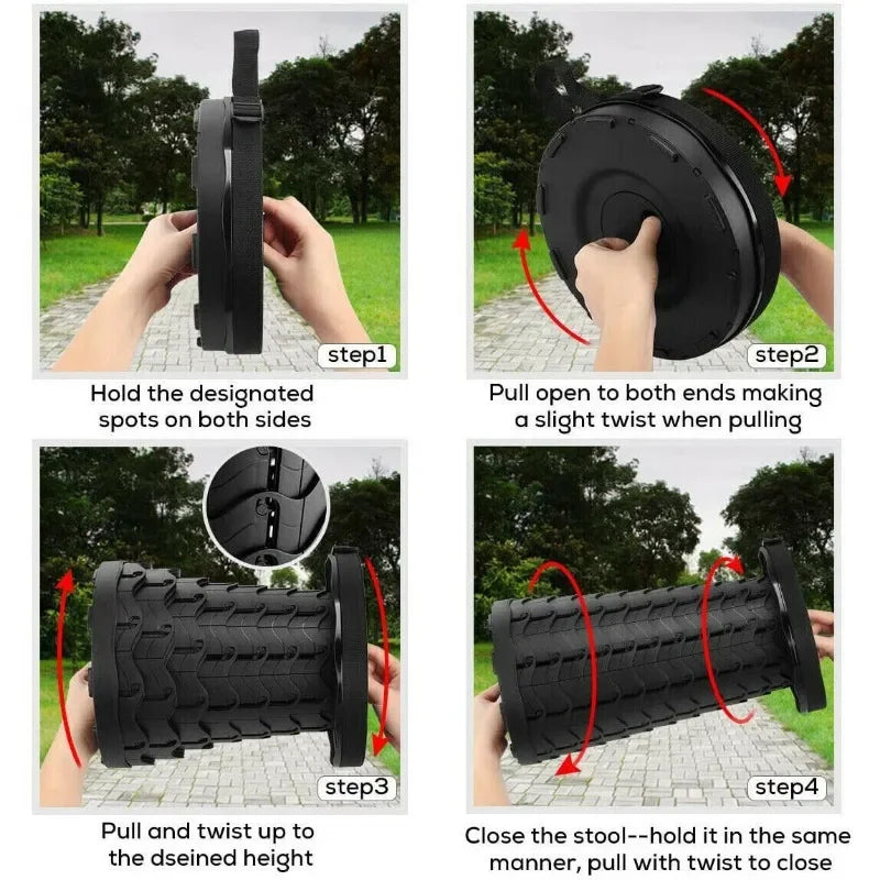 Portable Folding Fishing Chair Outdoor Camping Retractable Stool