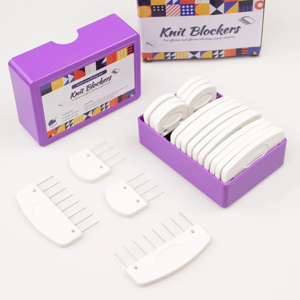 Knit Blockers Set 20 Pcs Stainless Steel Knitting