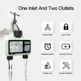 Super Timing System 2-Outlet Water Timer Precisely Watering