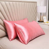 2pcs Silk Pillowcase Children's Winter Anti-static Soft Pillow