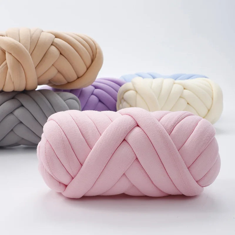 500g/1kg Thick Chunky Yarn Cored Cotton Wool Tube