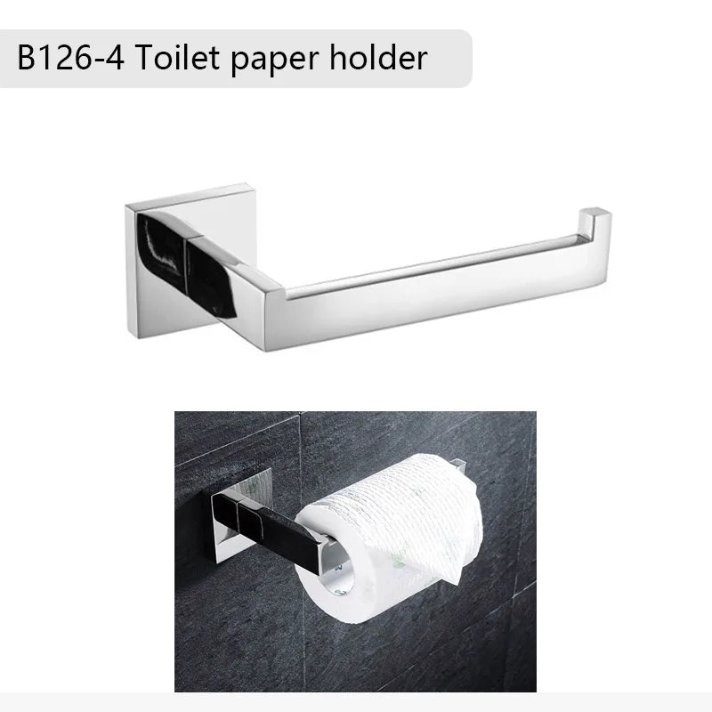 Mirror Chrome Polished Bathroom Hardware Stainless Steel Towel