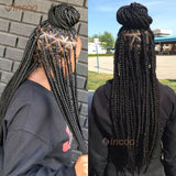 Triangle Knotless Full Lace Braided Wigs with Baby