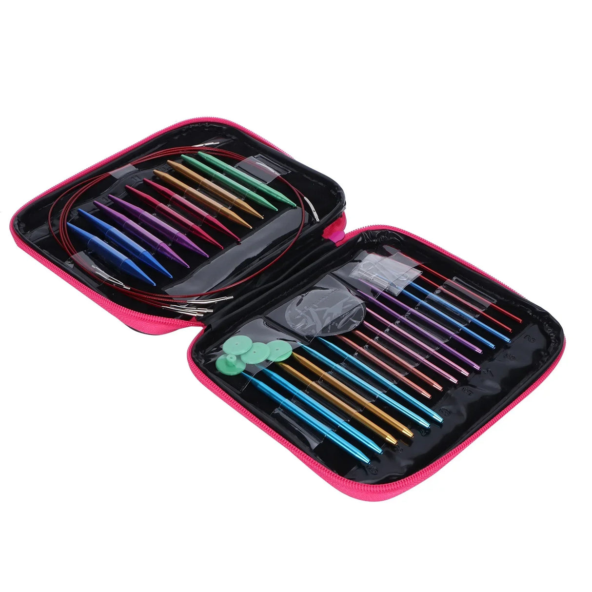 Aluminum Circular Knitting Needles Set Interchangeable Crochet Hooks