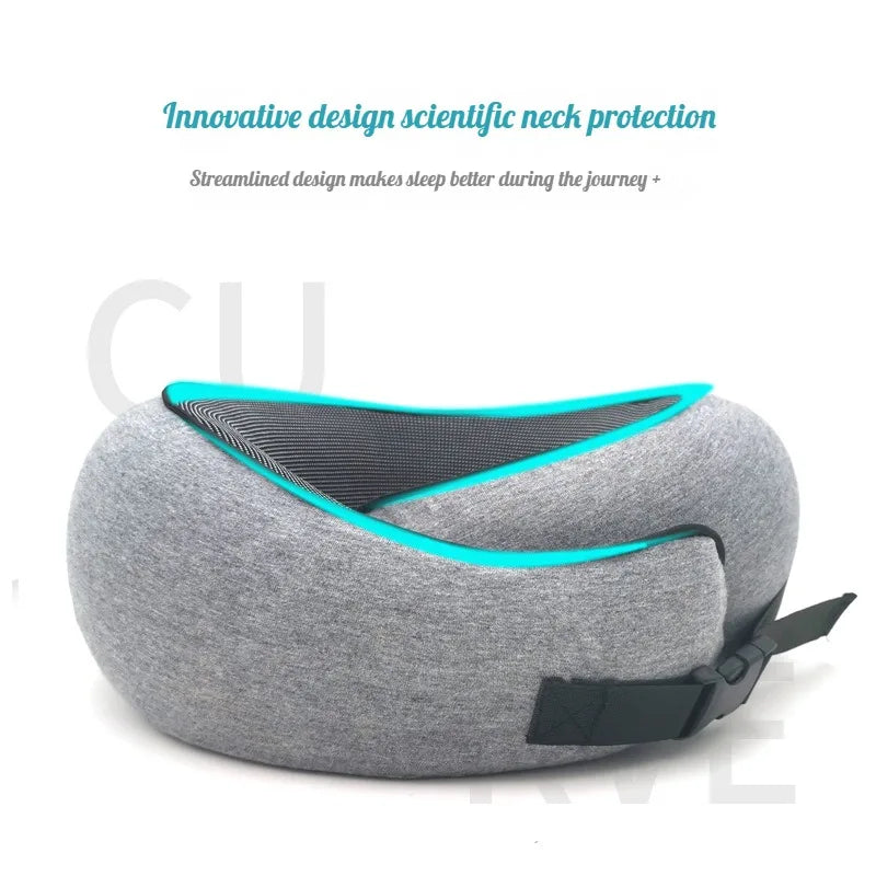 Travel Car Neck Memory Foam Pillow U-shaped Portable