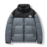 Subzero Winter Men Short Down Jacket Patchwork Stand