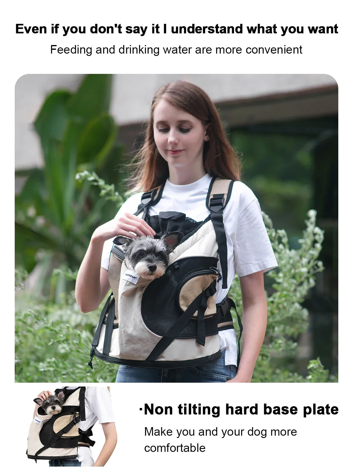 Puppy Kitten Travel Chest Sling Bag Pet Front