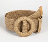 Bohemian Style Hand-woven Black and White Round Buckle