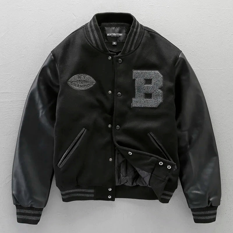 American High Street Thick Baseball Jacket for Men