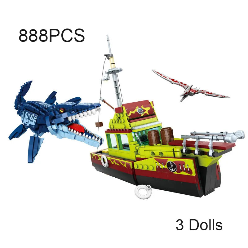 Jurassic Dinosaurs World Animal Park Blocks Building Brick