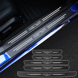 Car Door Sill Protector Carbon Fiber Threshold Decals