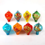 Hummingbird Feeder for Outdoors Hanging Hand Blown Glass