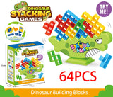 64PCS Dinosau Tetra Tower Fun Balance Stacking Building