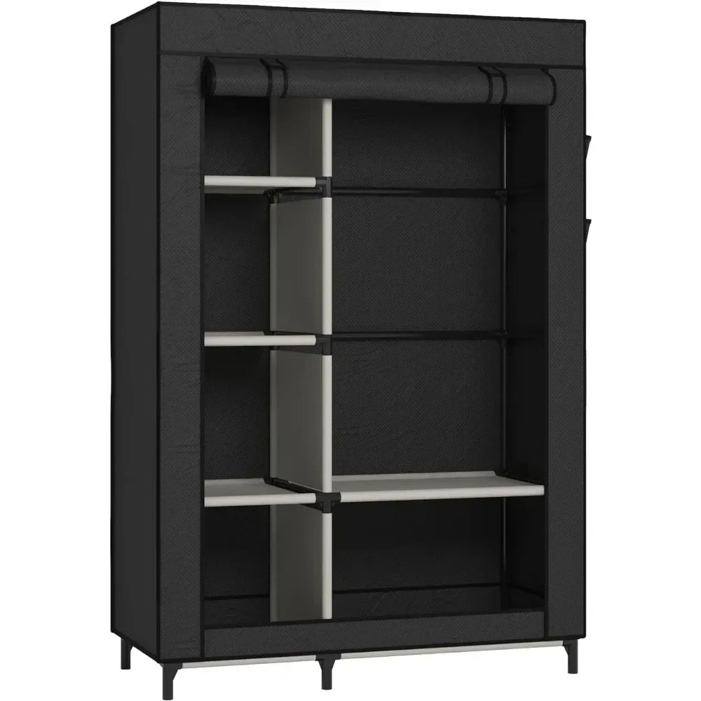 Canvas Wardrobe Portable Closet Wardrobe Clothes Storage with