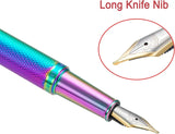 Hongdian Black Forest Metal Fountain Pen Black/Golden EF/F/M/Bent