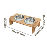 Double And Food Bowls Feeder & Stainless For