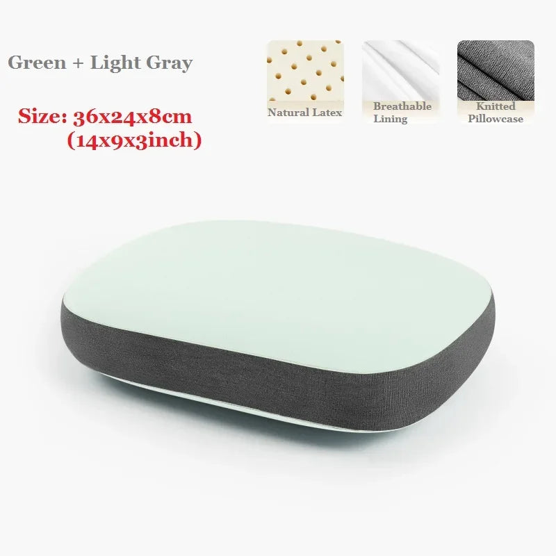 JFLEGAL Latex Pillow Natural Rubber Odorless Neck Pillow