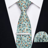 Yourties Men's Cotton Champagne Necktie with Clip Pocket