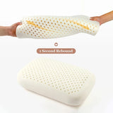 JFLEGAL Latex Pillow Natural Rubber Odorless Neck Pillow