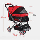 Dog Cat Carrier Pet Buggy Stroller Bag Carriage