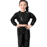 Children Sequin Hip-hop Jazz Dance Costume Girls Student