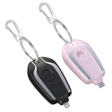 Portable Mini Power Bank Keychain Emergency Mobile Phone