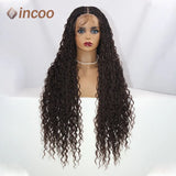 32" Full Lace Box Braid Wig with Baby Hair for Black Women