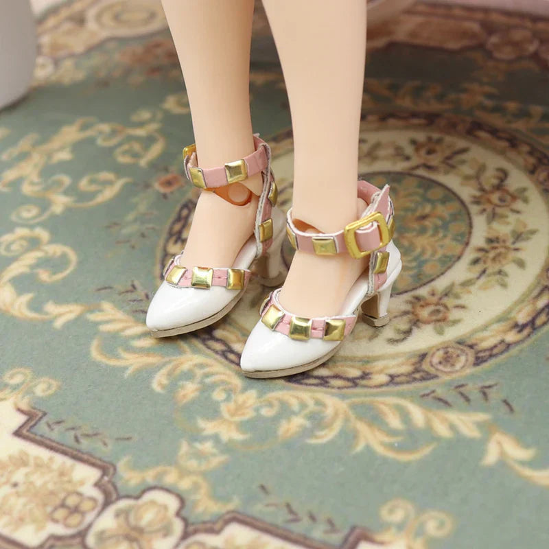 2.3cm Doll Shoes Noble Bow High Heels for Blythe