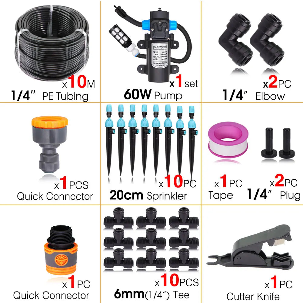 Smart Wifi/Bluetooth Compatible Timer Watering Systems for Garden