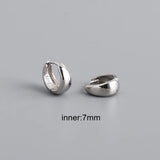 CCFJOYAS Punk Rock 6/7/8/9/10mm 925 Sterling Silver Round