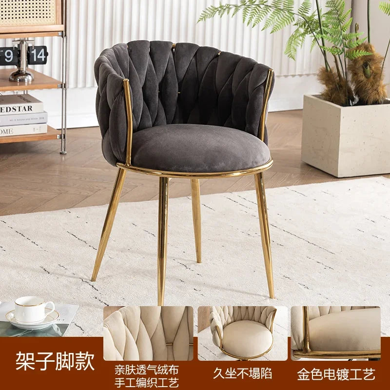 Adjustable Swivel Makeup Chair Living Room Dining Chair
