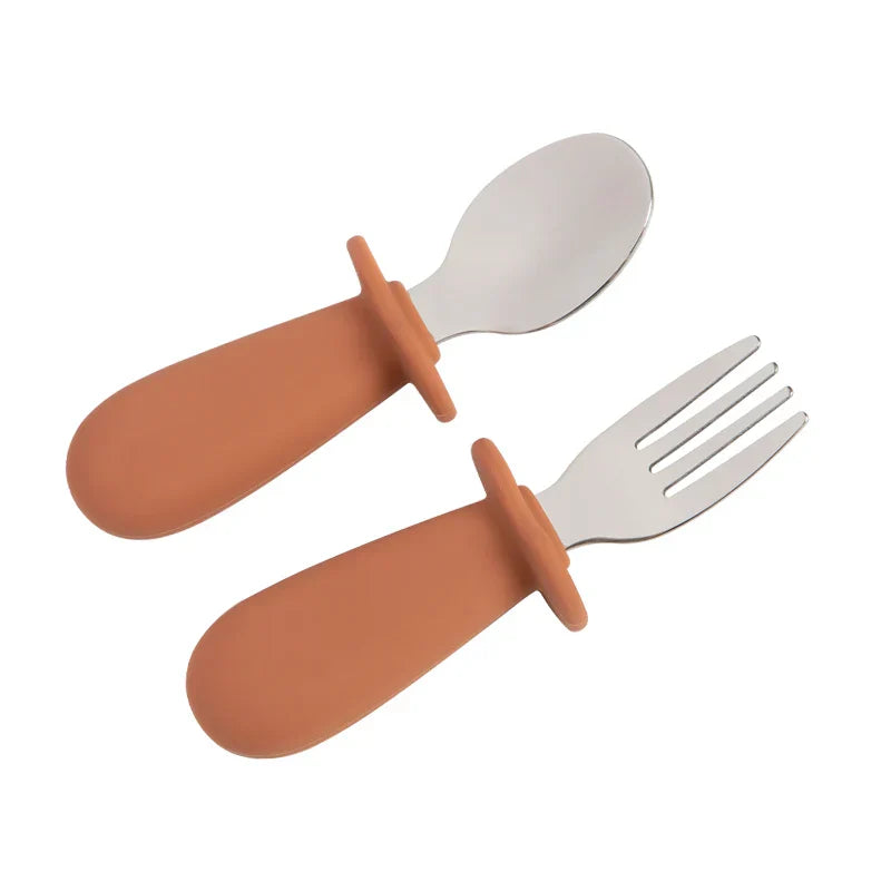Solid Color Baby Gadget Tableware Set Children Utensil