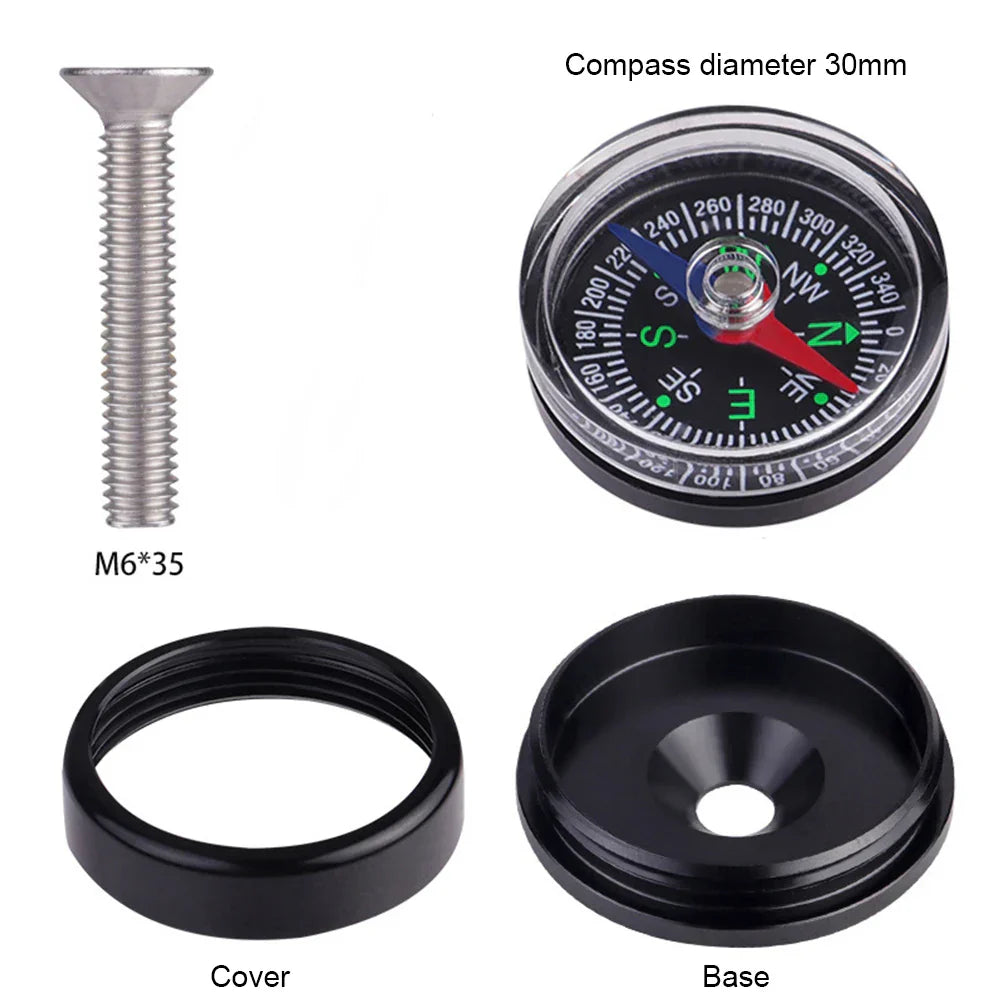 Handlebar Compass Lightweight Hiking Compass Waterproof Motorcycle Compass