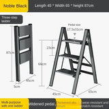 Multifunctional Folding Ladder Aluminum Alloy High Stools Kitchen