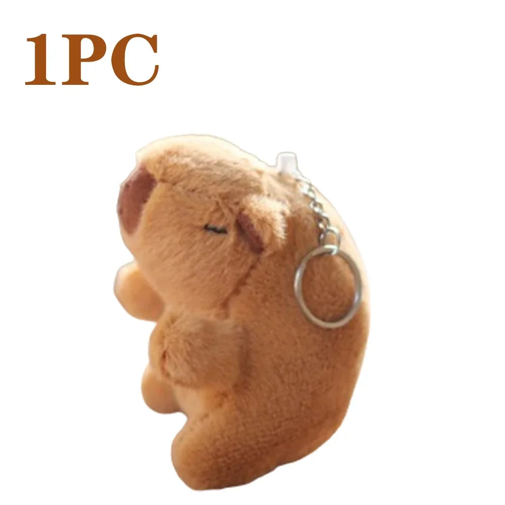 1-20PCS Cartoon Capybara Pendant Plush Toy Doll Bag