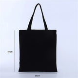 Large Capacity Canvas Shoulder Handbag Folding EcoFriendly Cotton