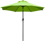 9' Patio Umbrella Outdoor Table Umbrella with 8