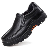 100 Genuine Leather Shoes Men Loafers Soft Cowhide