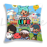 Cute Cartoon Toca Life World Pillow Case Home