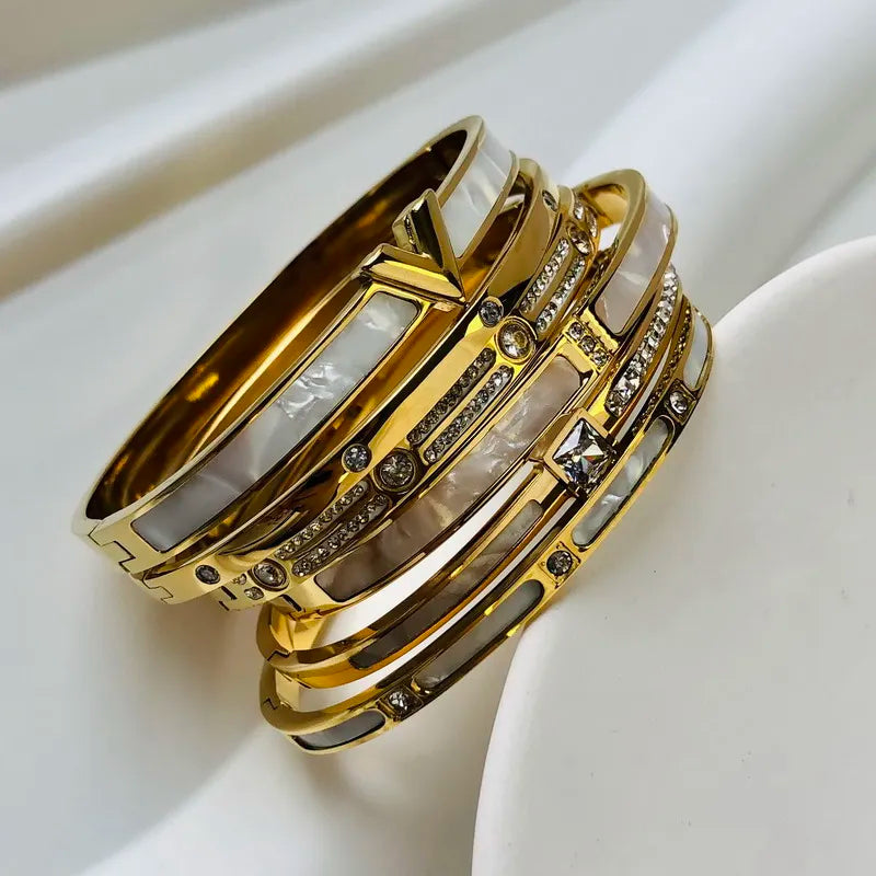 New Design Zircon inlaid Bracelets & Bangles For