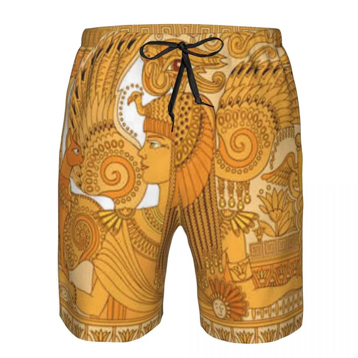 Mens Swimwear Swim Short Trunk Egyptian Sacred Cat