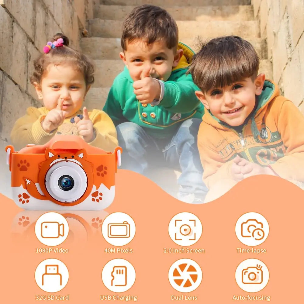 HD 1080P Kids Digital Camera 20MP Children Camera