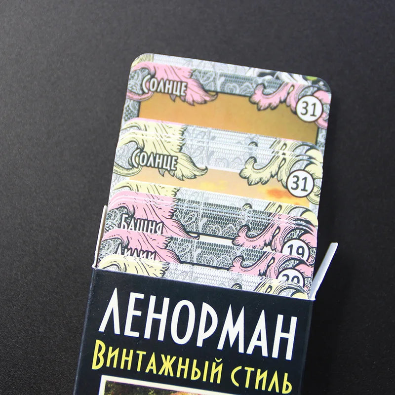 NEW Lenormand Russian Version Oracle Tarot Cards Board