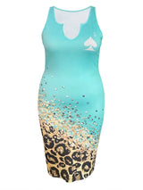 LW Plus Size Leopard Letter Print Bodycon Cami