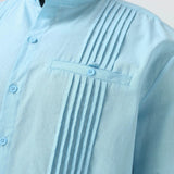 Summer Shirt Men's Short Sleeve Cotton Linen Tshirt