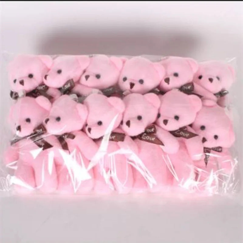 12Pcs/Lot Soft Stuffed Bear Plush Toys Mini Teddy