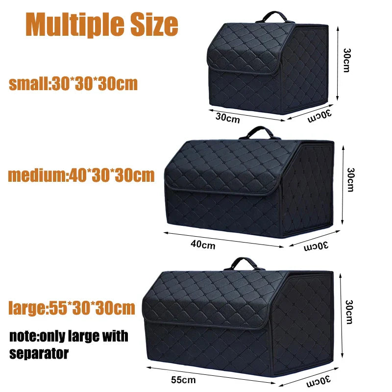 Car Trunk Organizer Box Large Capacity Auto Multiuse